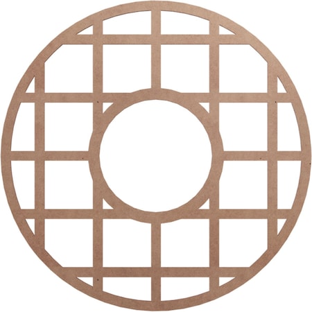 Ekena Millwork O'Neal Wood Fretwork Pierced Ceiling Medallion, Wood (Paint Grade), 28"OD x 10 1/8"ID x 3/8"T CMWP28X28X0375ONMF